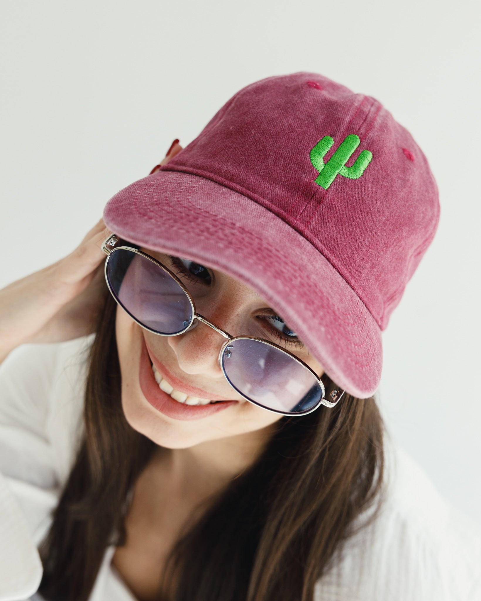 Maroon Washed Cap