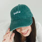 Green Washed Cap