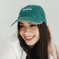 Green Washed Cap