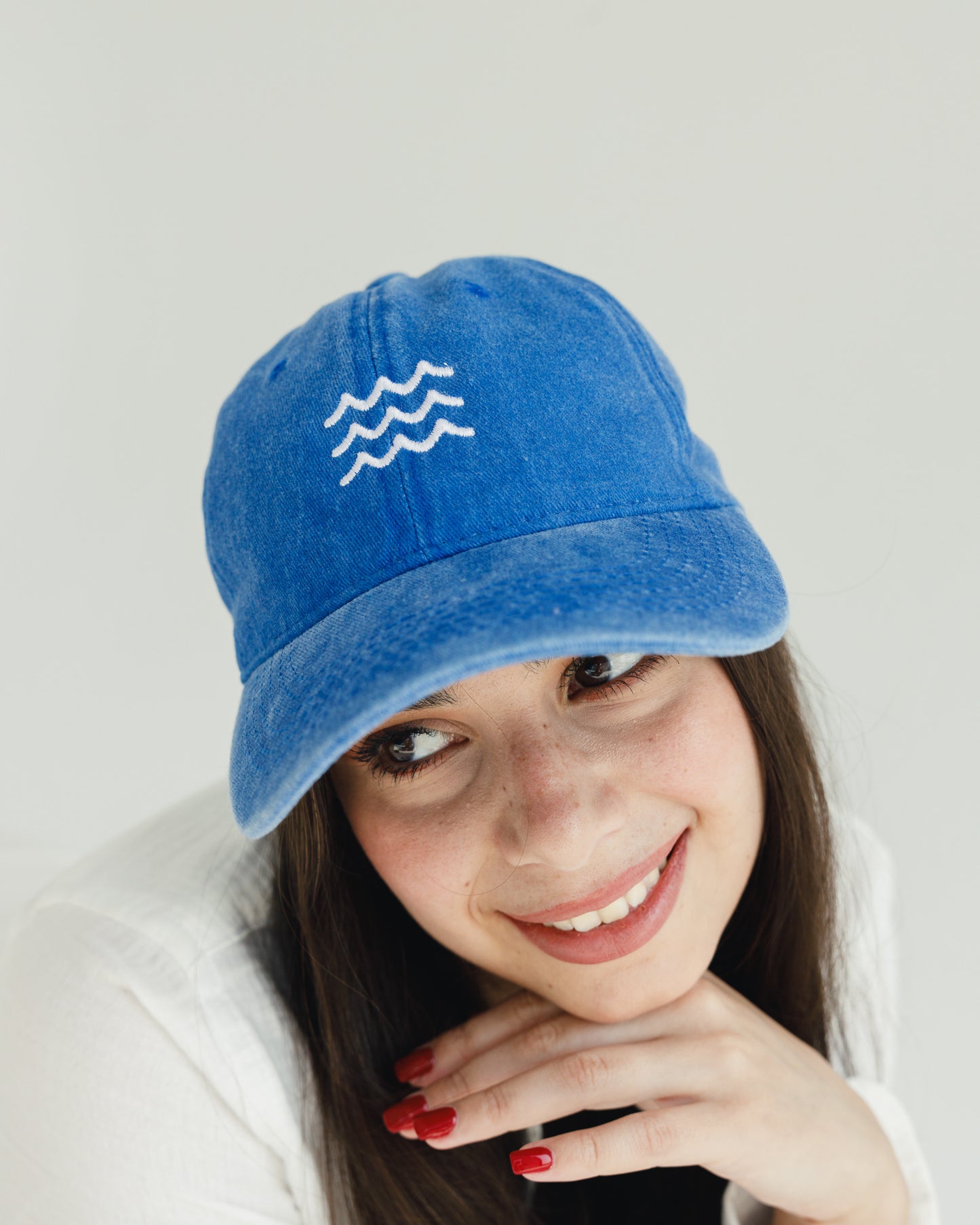 Blue Washed Cap