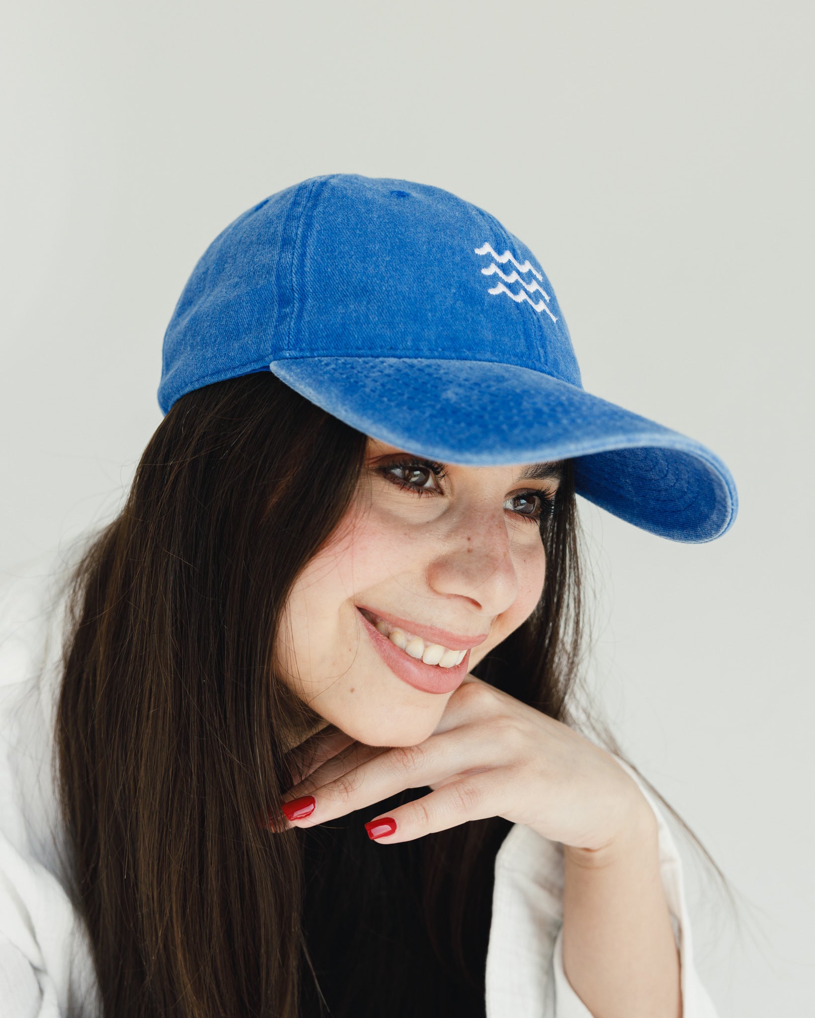 Blue Washed Cap