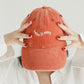 Orange Washed Cap