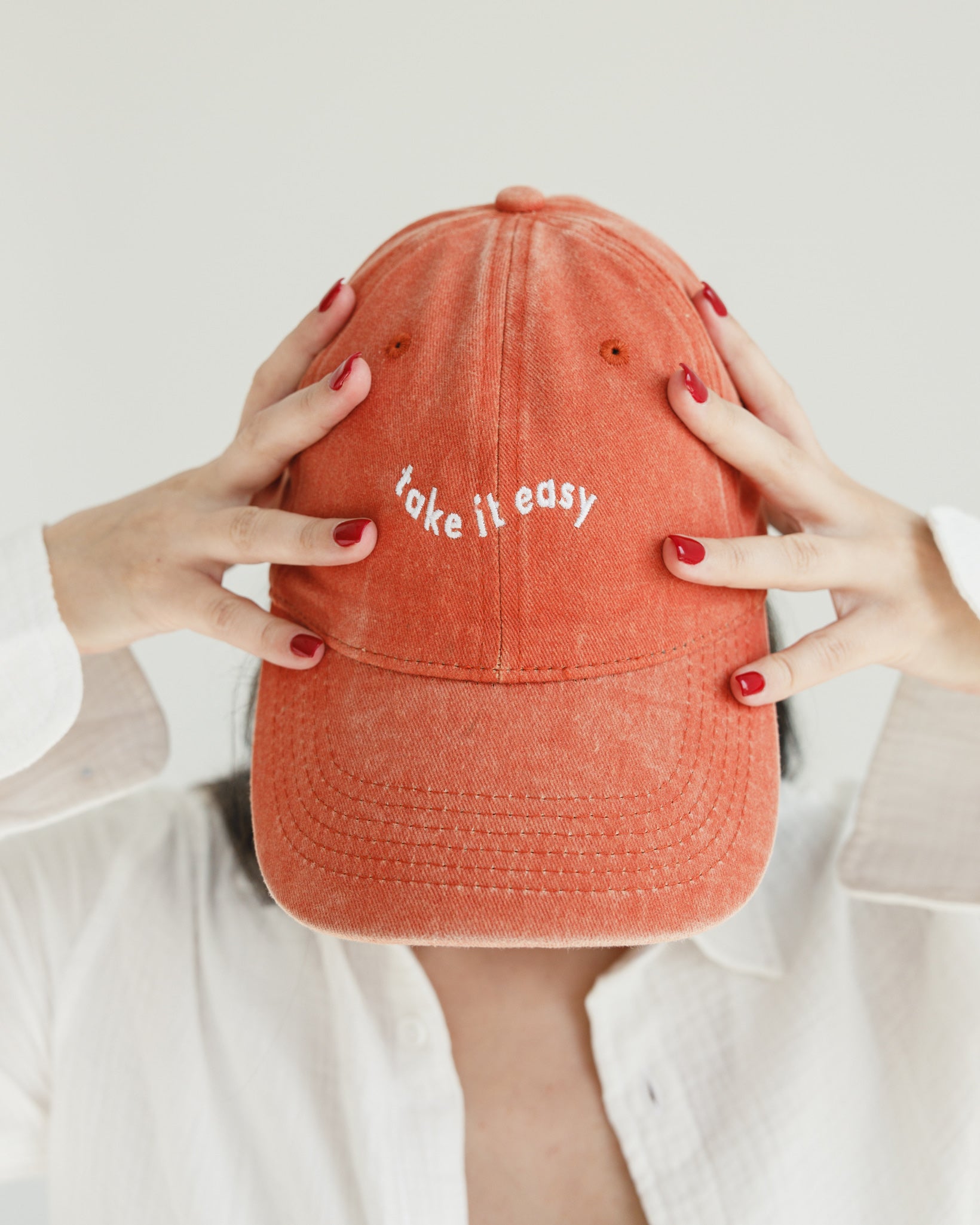 Orange Washed Cap