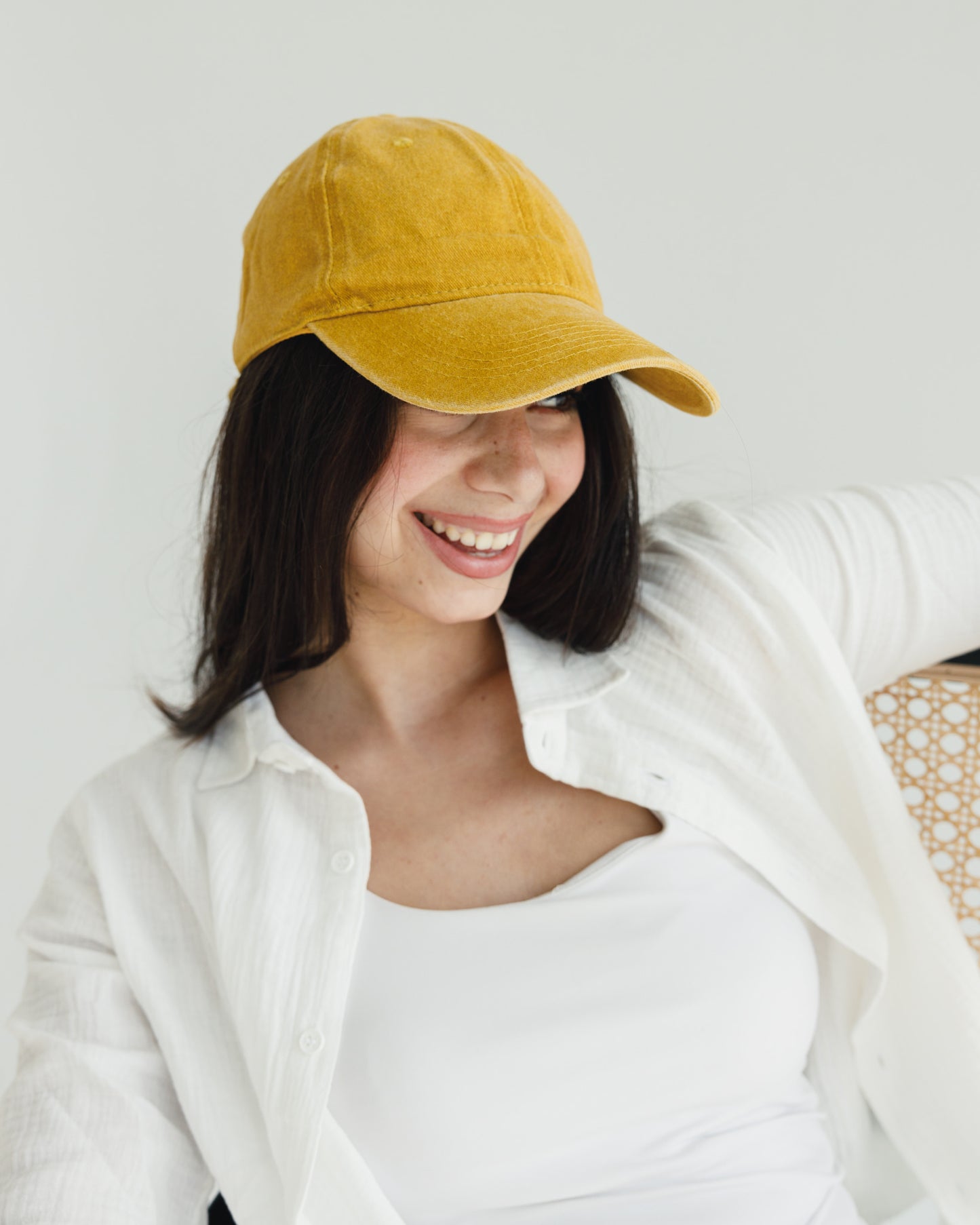 Yellow Washed Cap