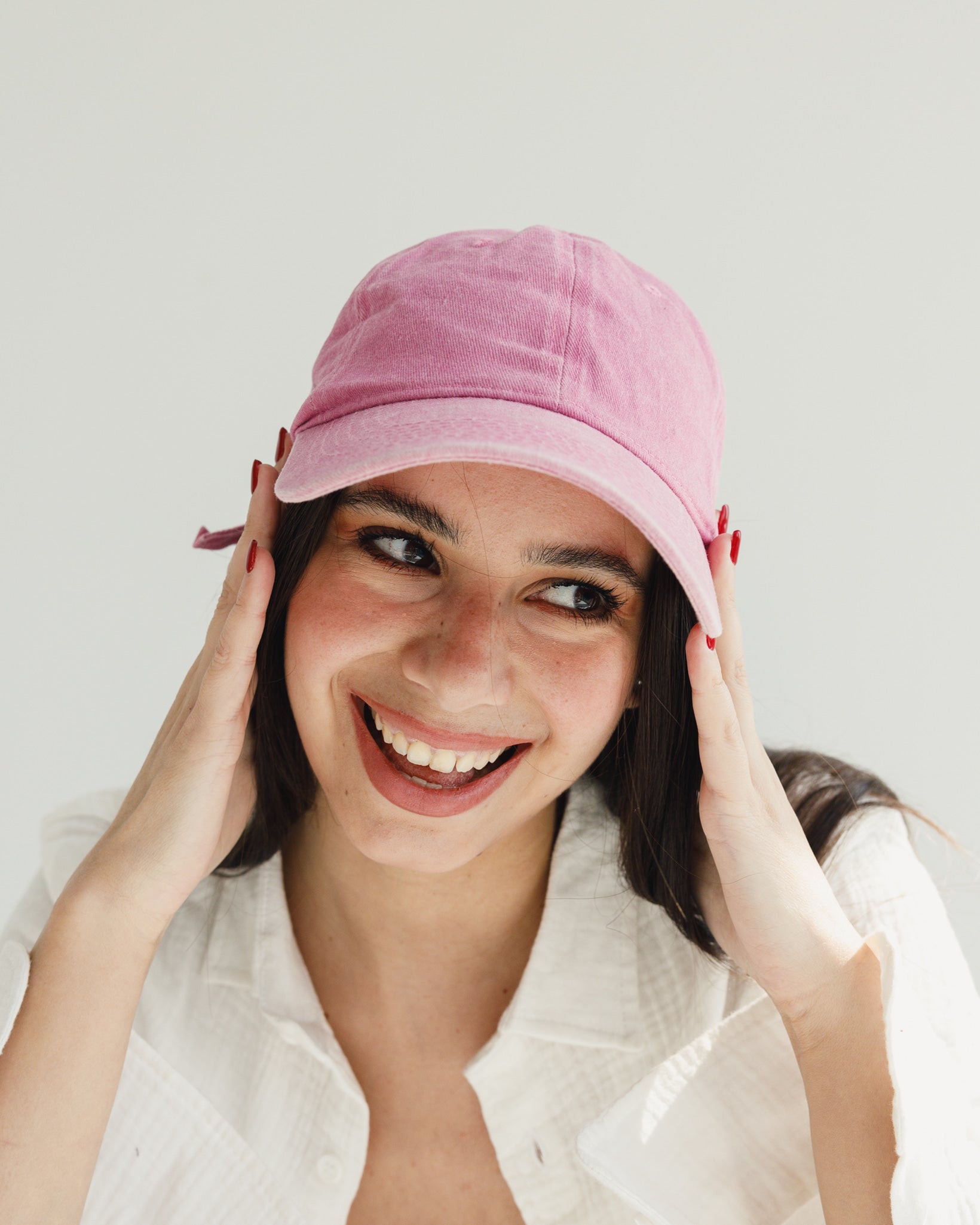 Pink Washed Cap