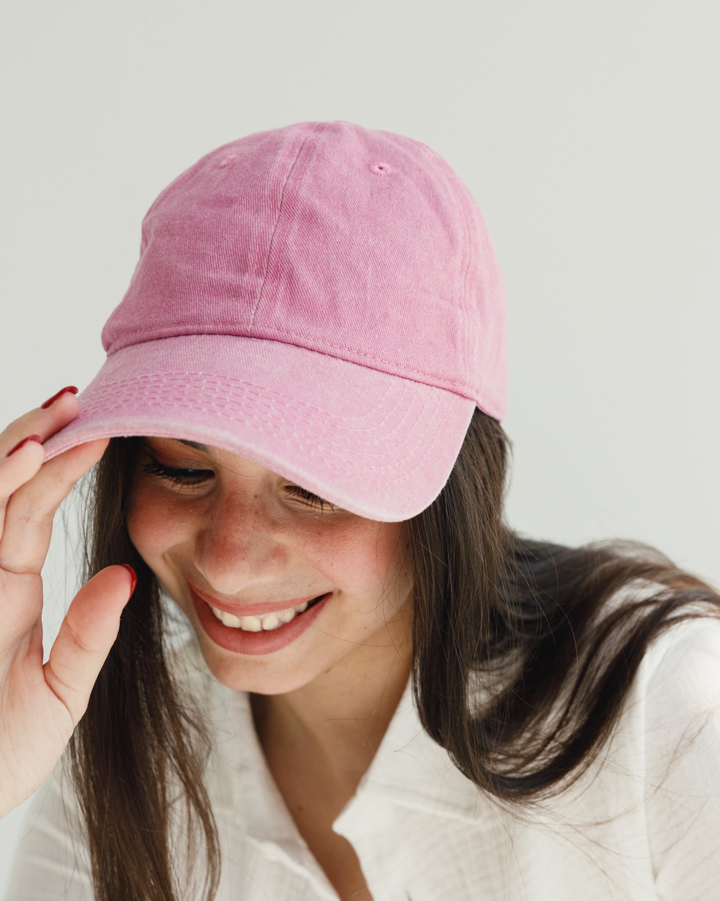 Pink Washed Cap