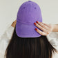 Purple Washed Cap