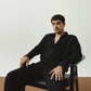 Black Linen Viscose Shirt