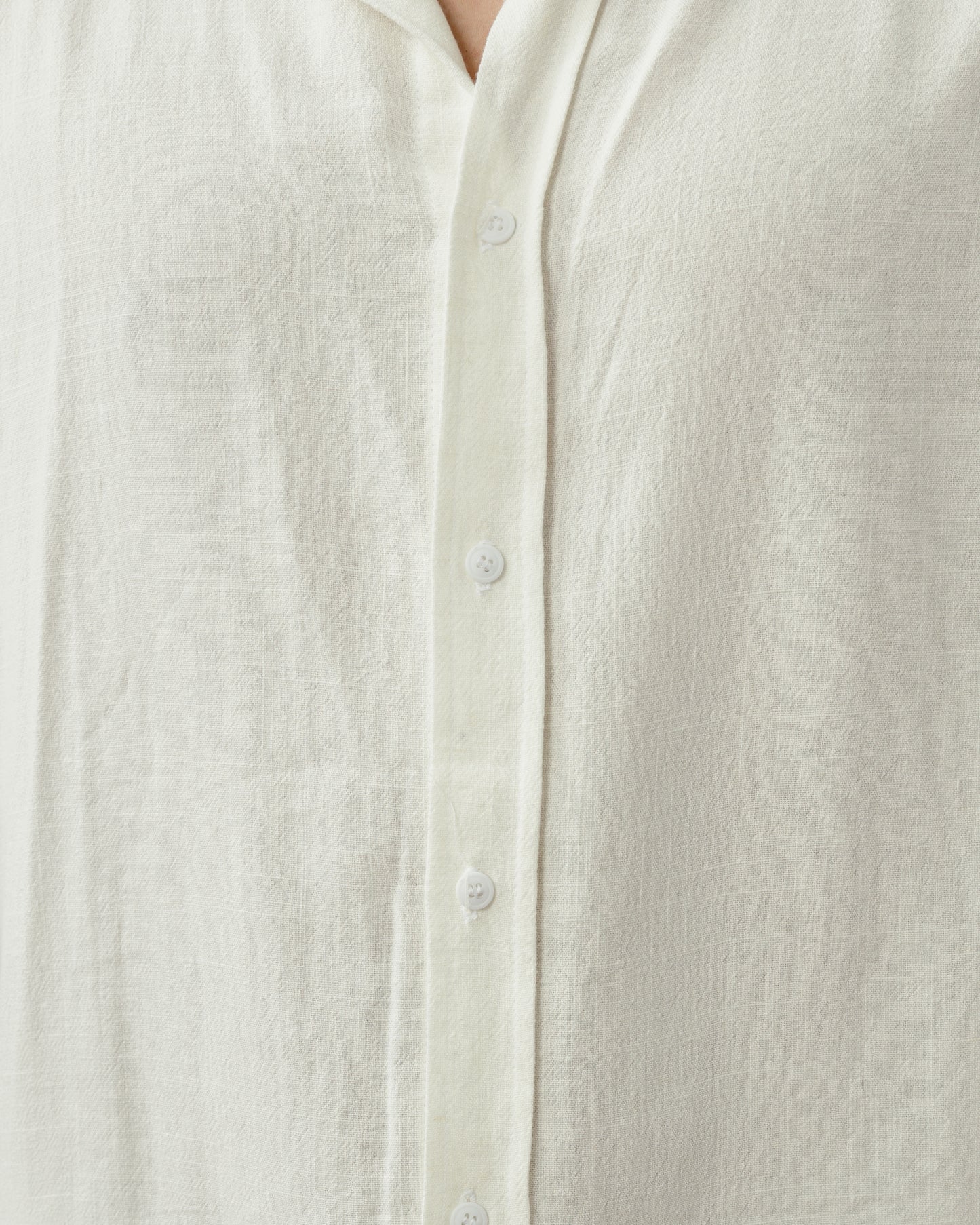 White Linen Viscose Shirt