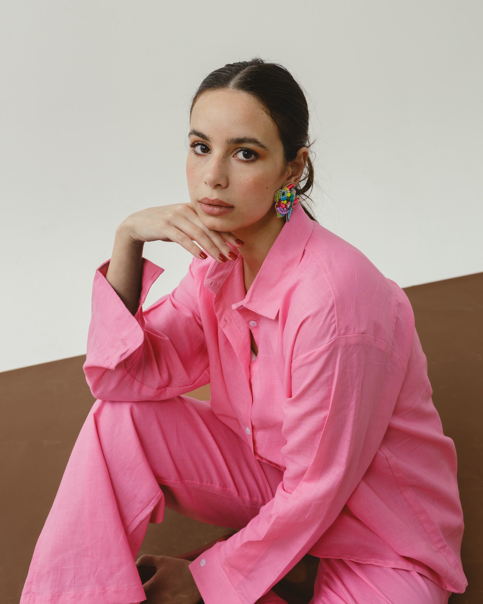 Bubble Gum Linen Shirt