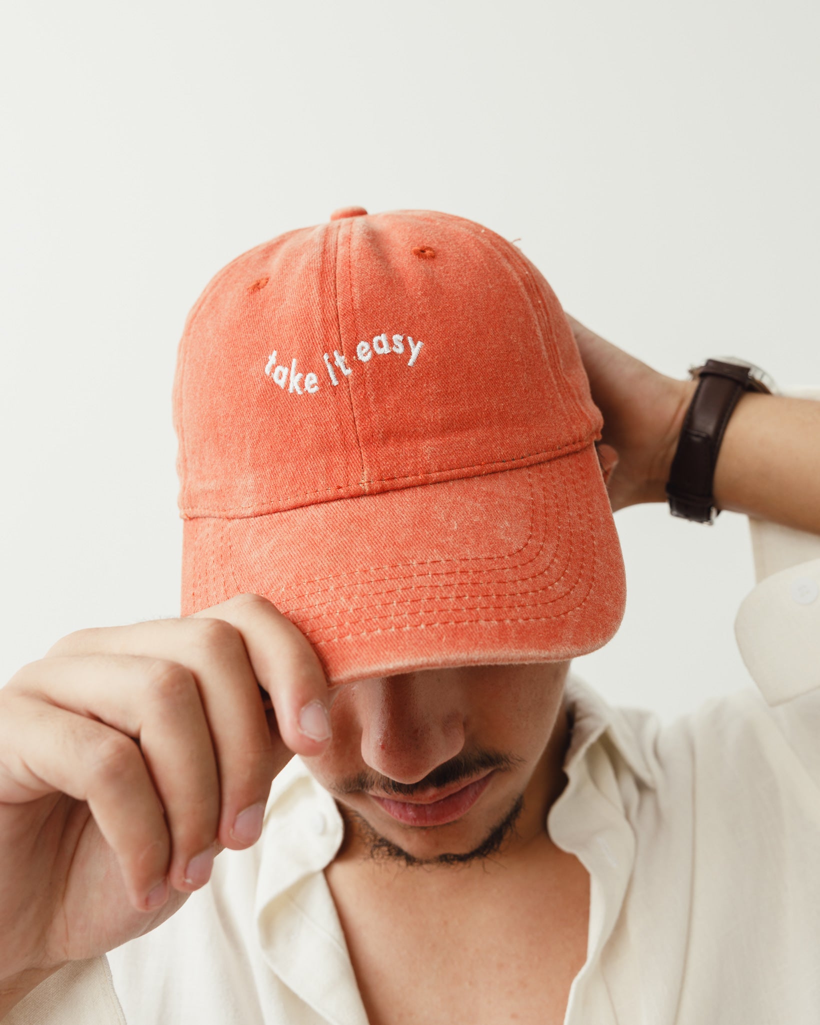 Orange Washed Cap