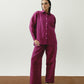 Burgundy Linen Set