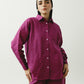 Burgundy Linen Shirt