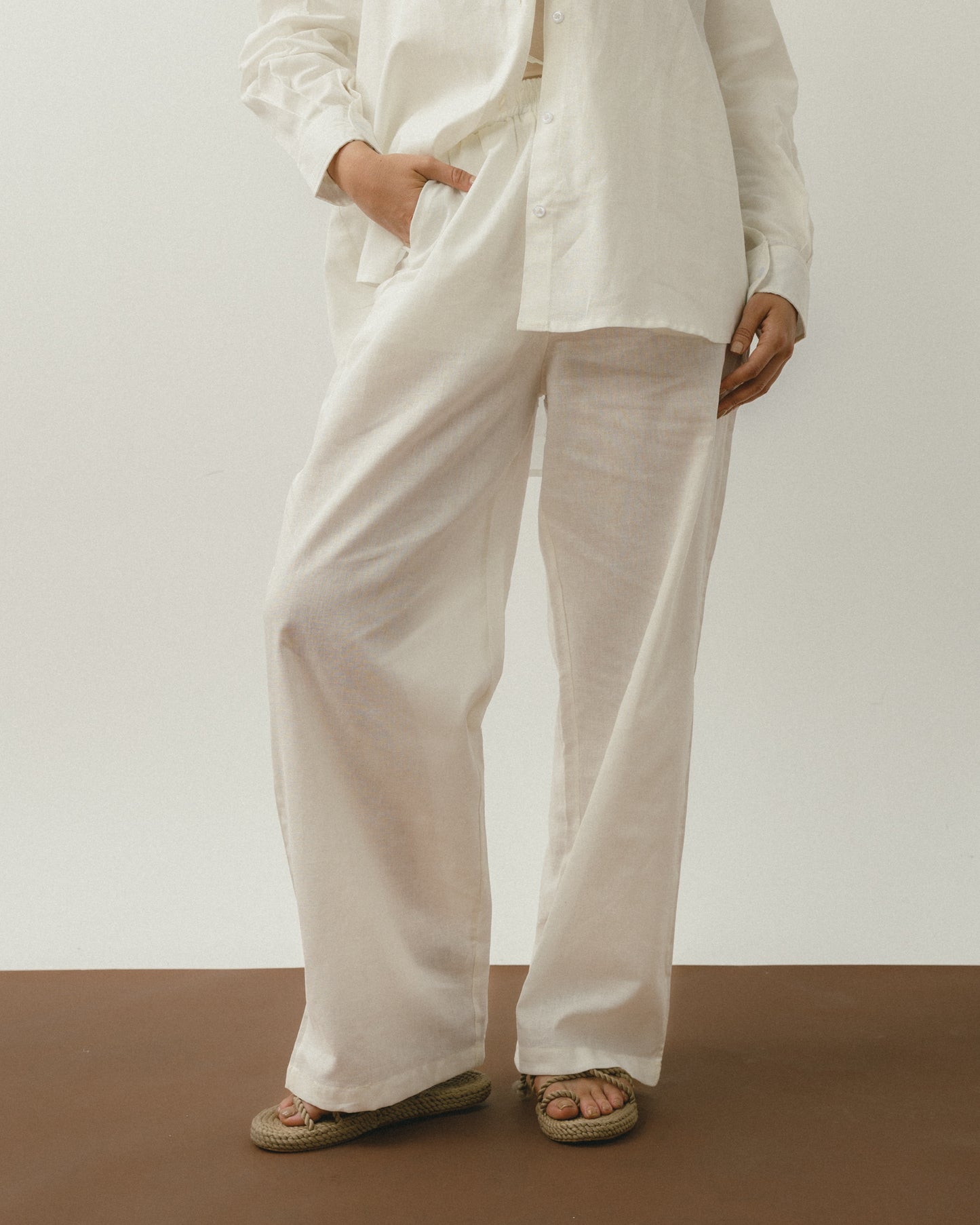 White Linen Pants