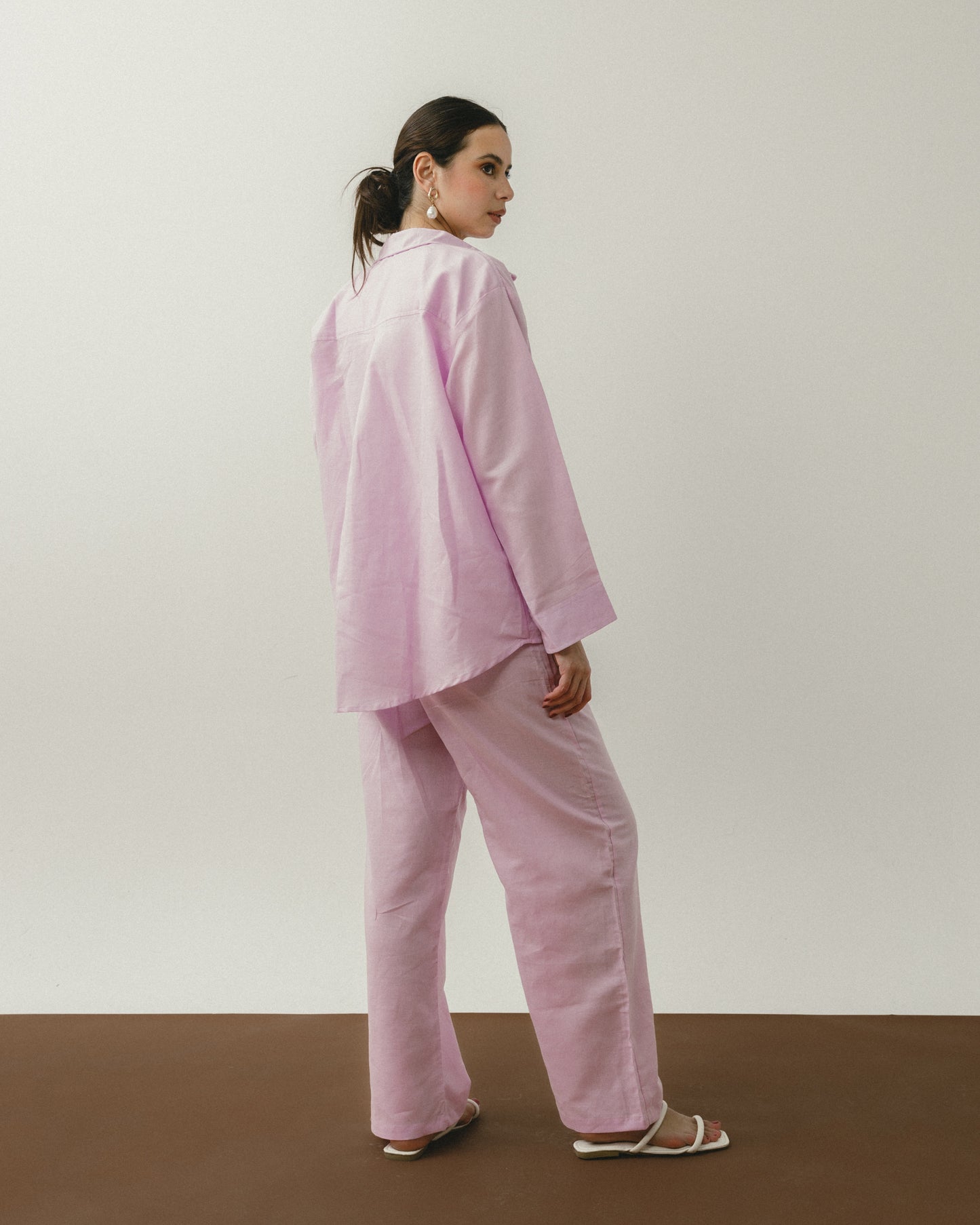 Lilac Linen Pants