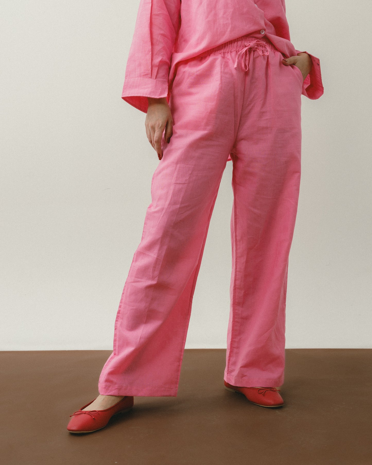 Bubble Gum Linen Pants