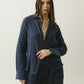 Indigo Blue Crinkle Shirt