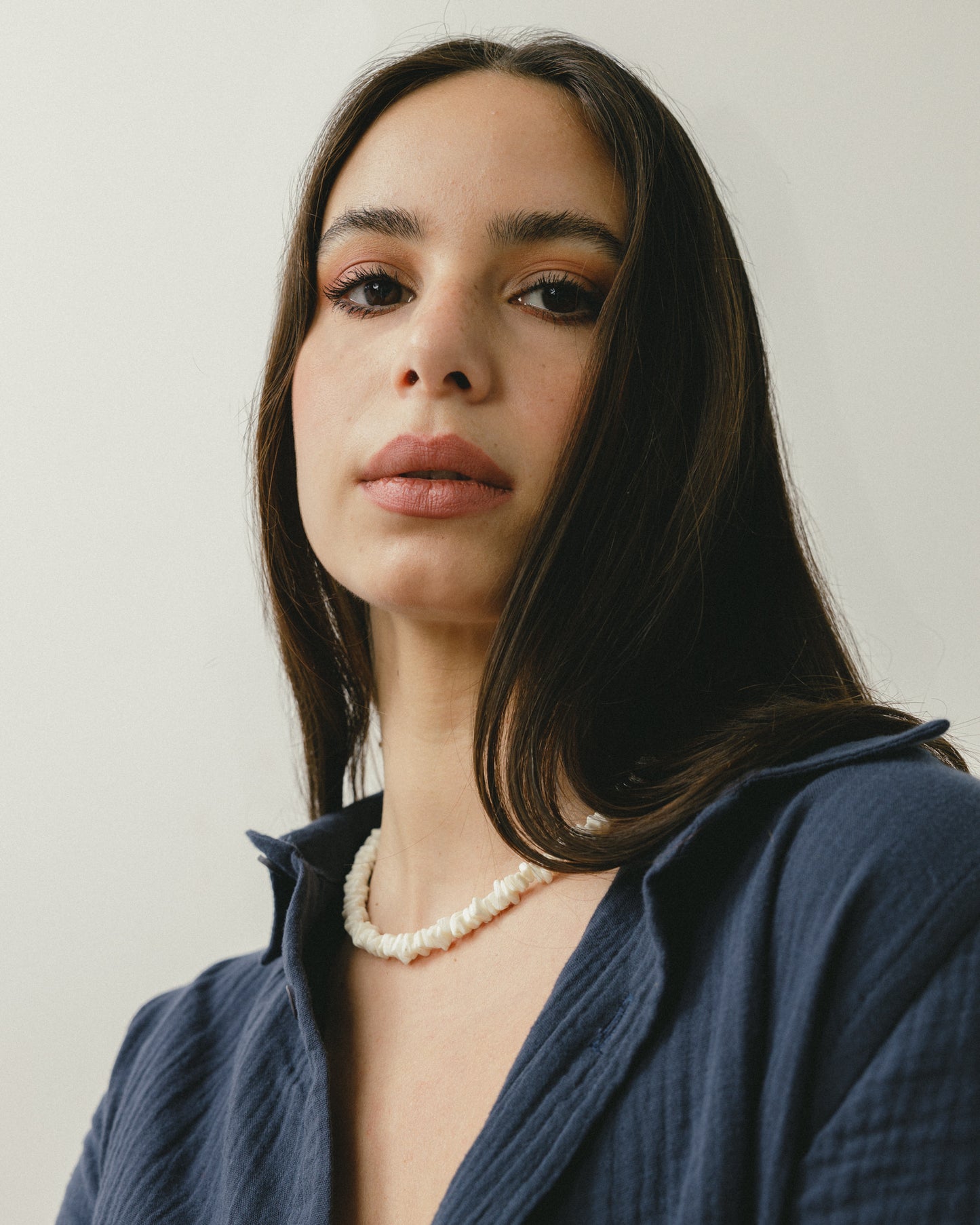 Indigo Blue Crinkle Shirt