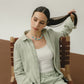 Mint Green Crinkle Pants