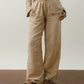 Beige Crinkle Pants