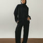 Black Linen Viscose Pants