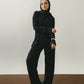 Black Linen Viscose Pants
