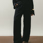Black Linen Viscose Pants