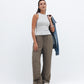Cloud Grey Ribbed Crewneck Top