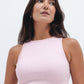 Baby Pink Ribbed Crewneck Top