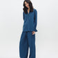 Blue Linen Set