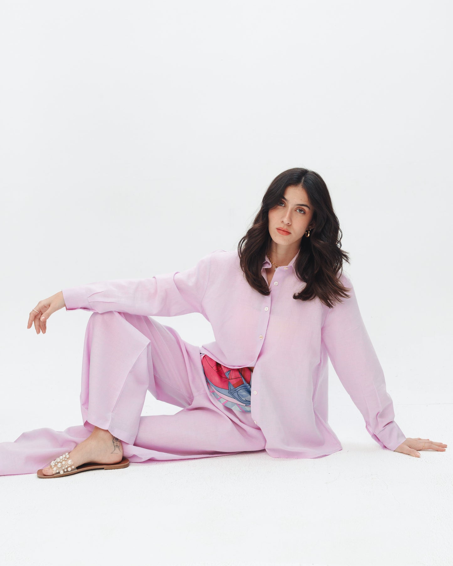 Lilac Linen Set