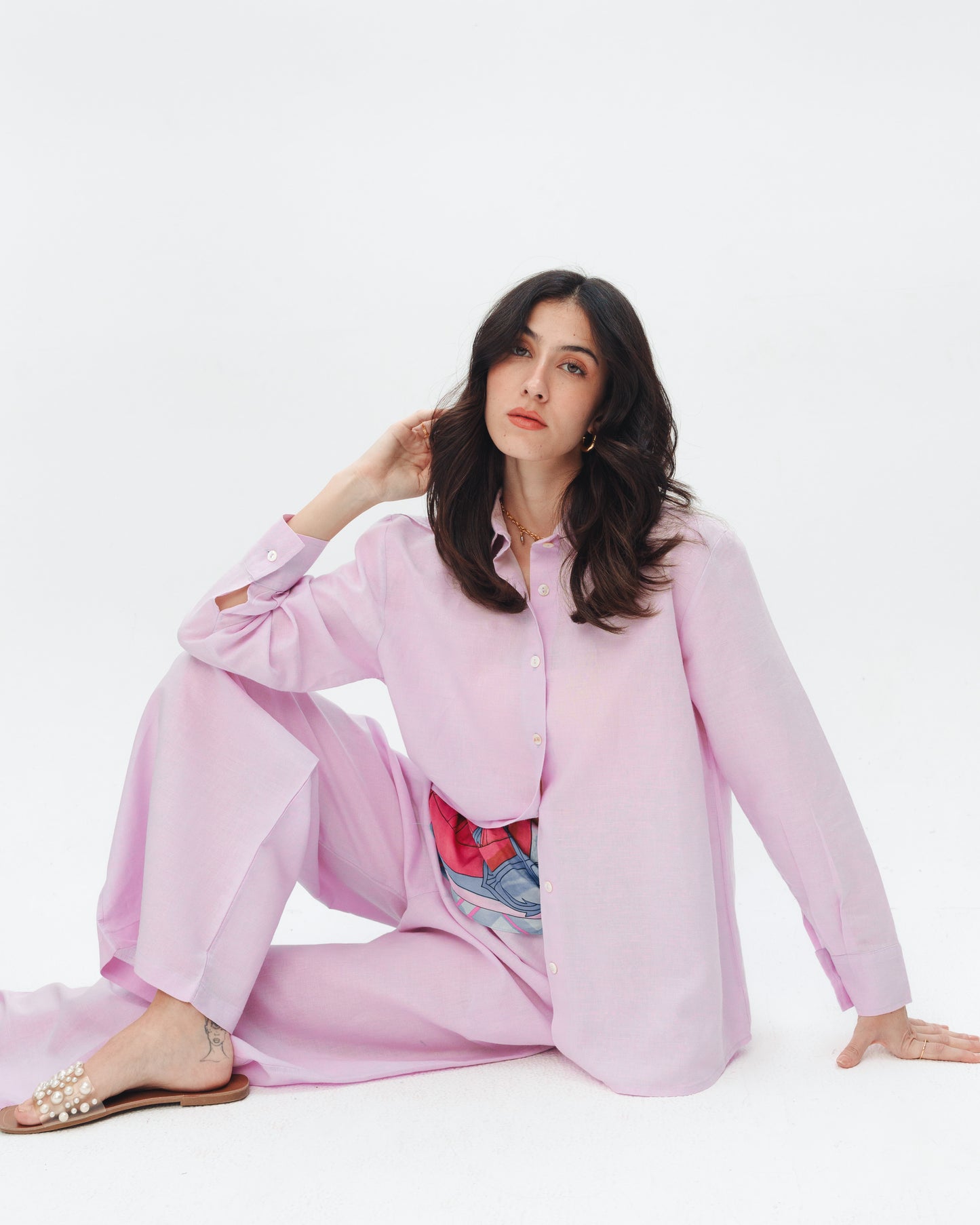 Lilac Linen Set