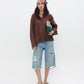 The Linen Blouse — Brown