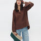 The Linen Blouse — Brown