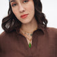 The Linen Blouse — Brown
