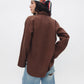 The Linen Blouse — Brown