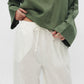 The Linen Blouse — Olive
