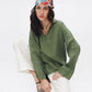 The Linen Blouse — Olive
