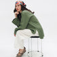 The Linen Blouse — Olive