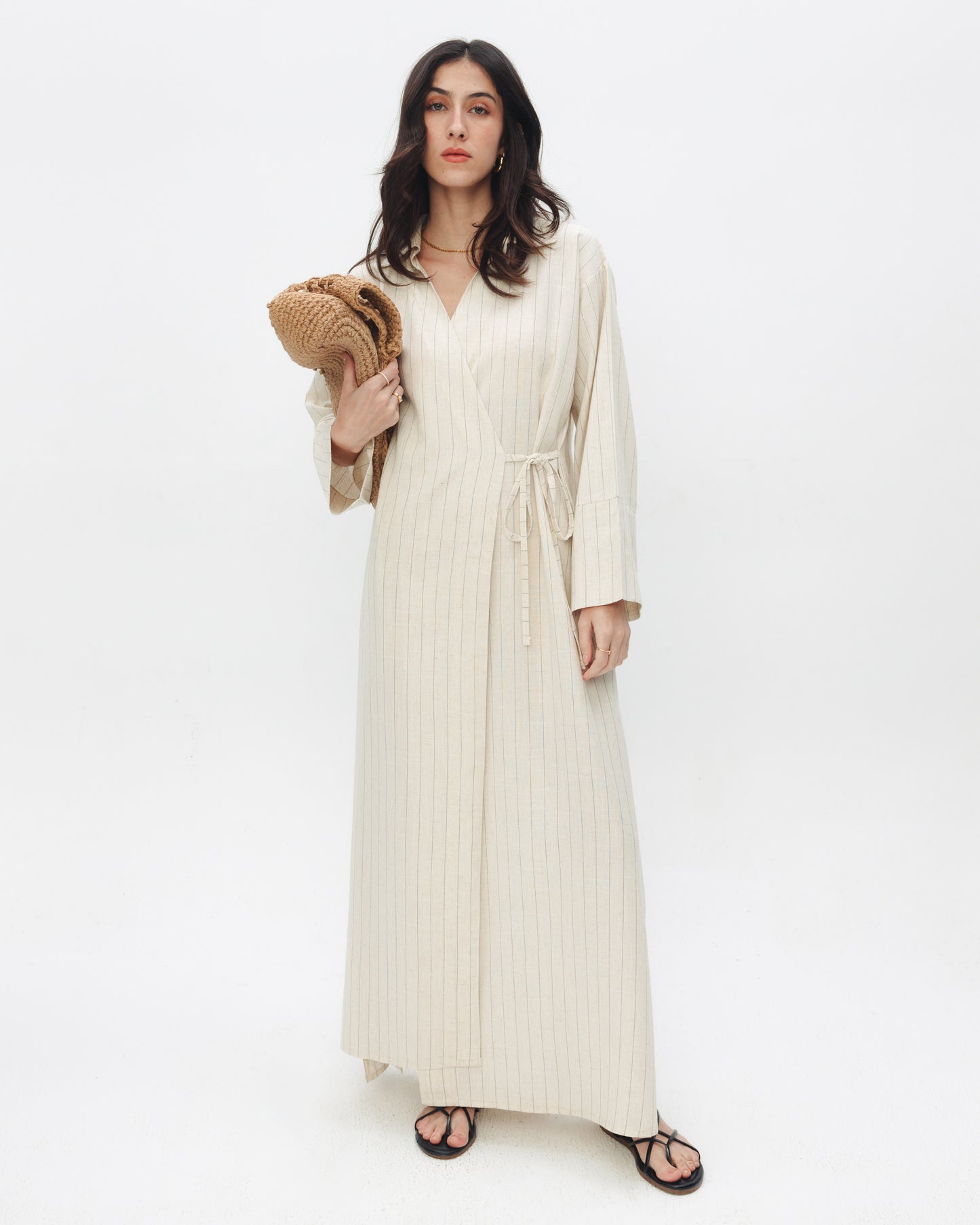 The Wrap Linen Dress