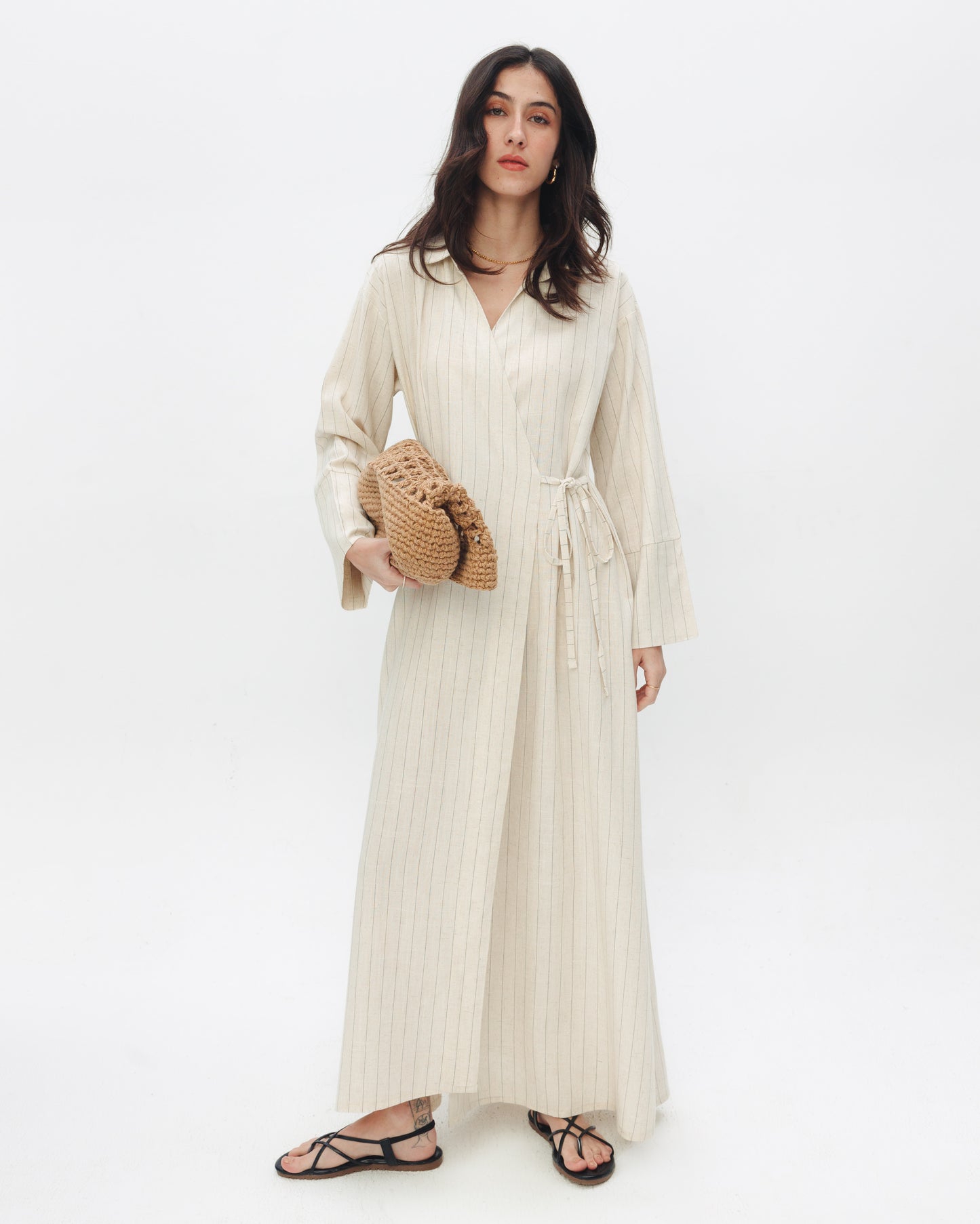 The Wrap Linen Dress