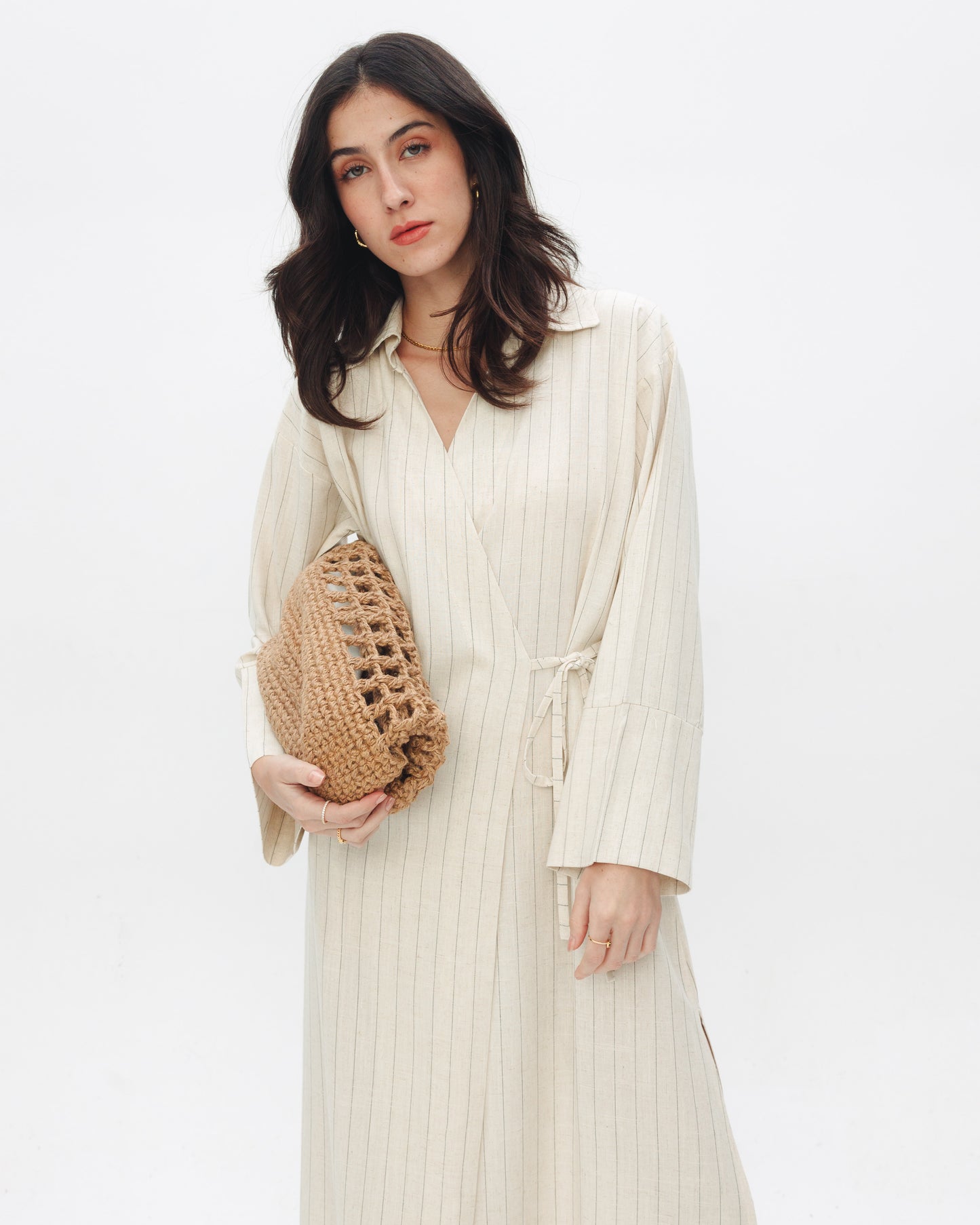 The Wrap Linen Dress