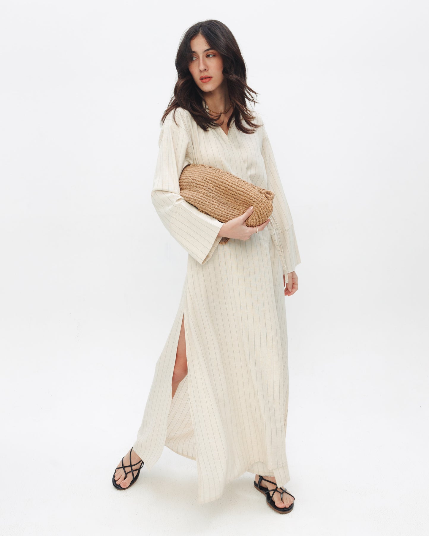 The Wrap Linen Dress