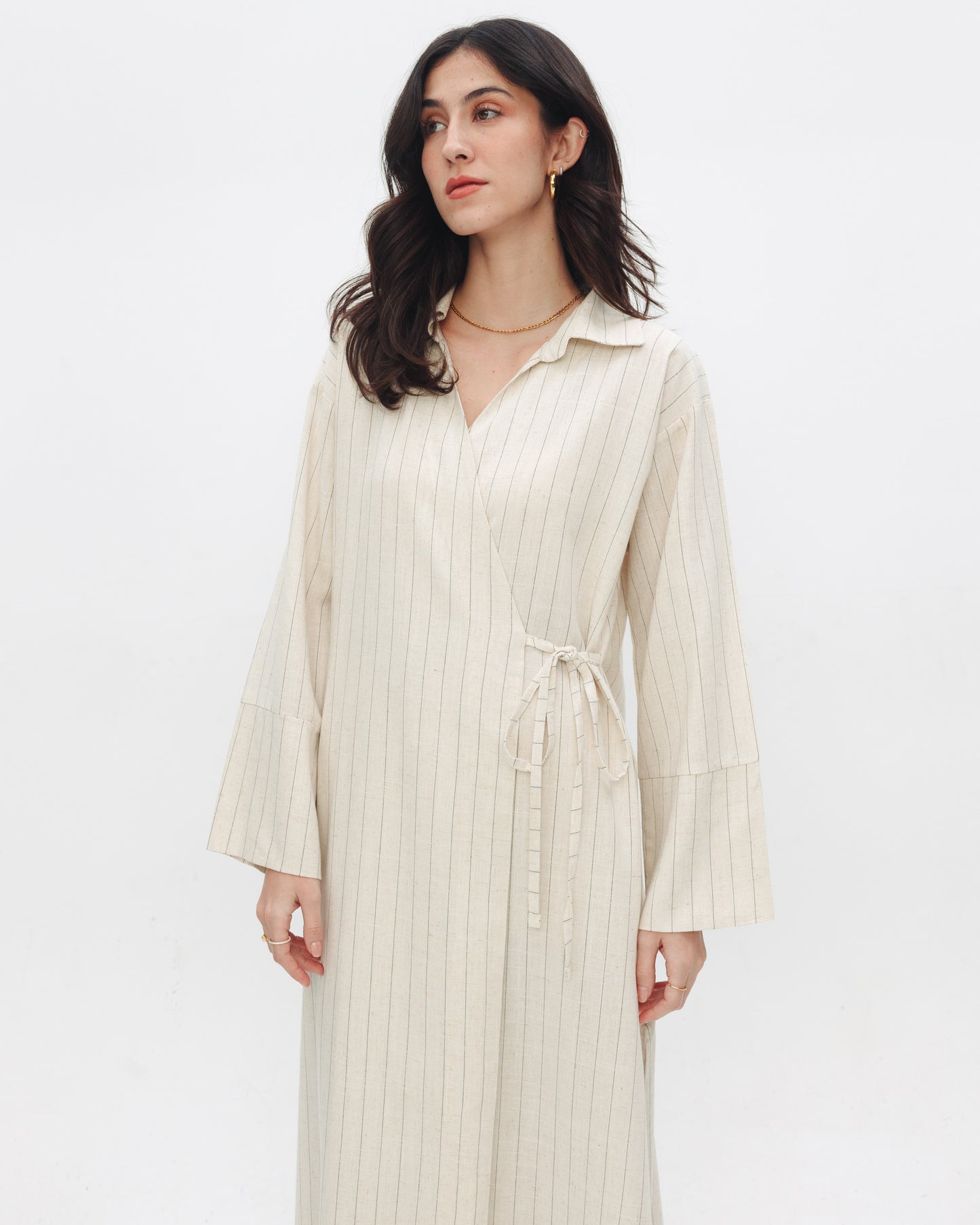 The Wrap Linen Dress