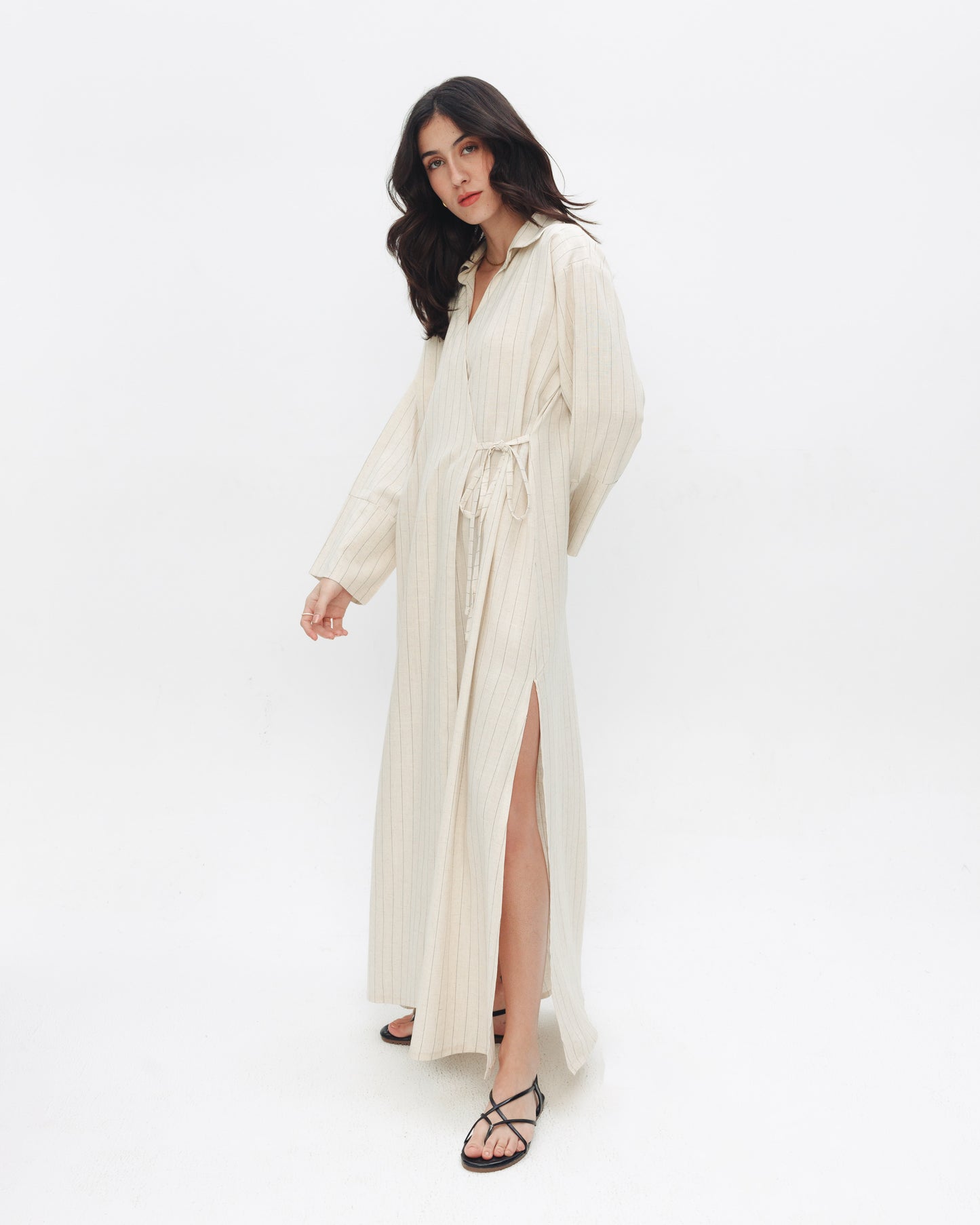 The Wrap Linen Dress