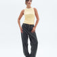 Butter Yellow Contrast Crewneck Top Basic