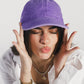 Purple Washed Cap