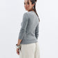 Grey Ribbed Long Sleeve Chocka