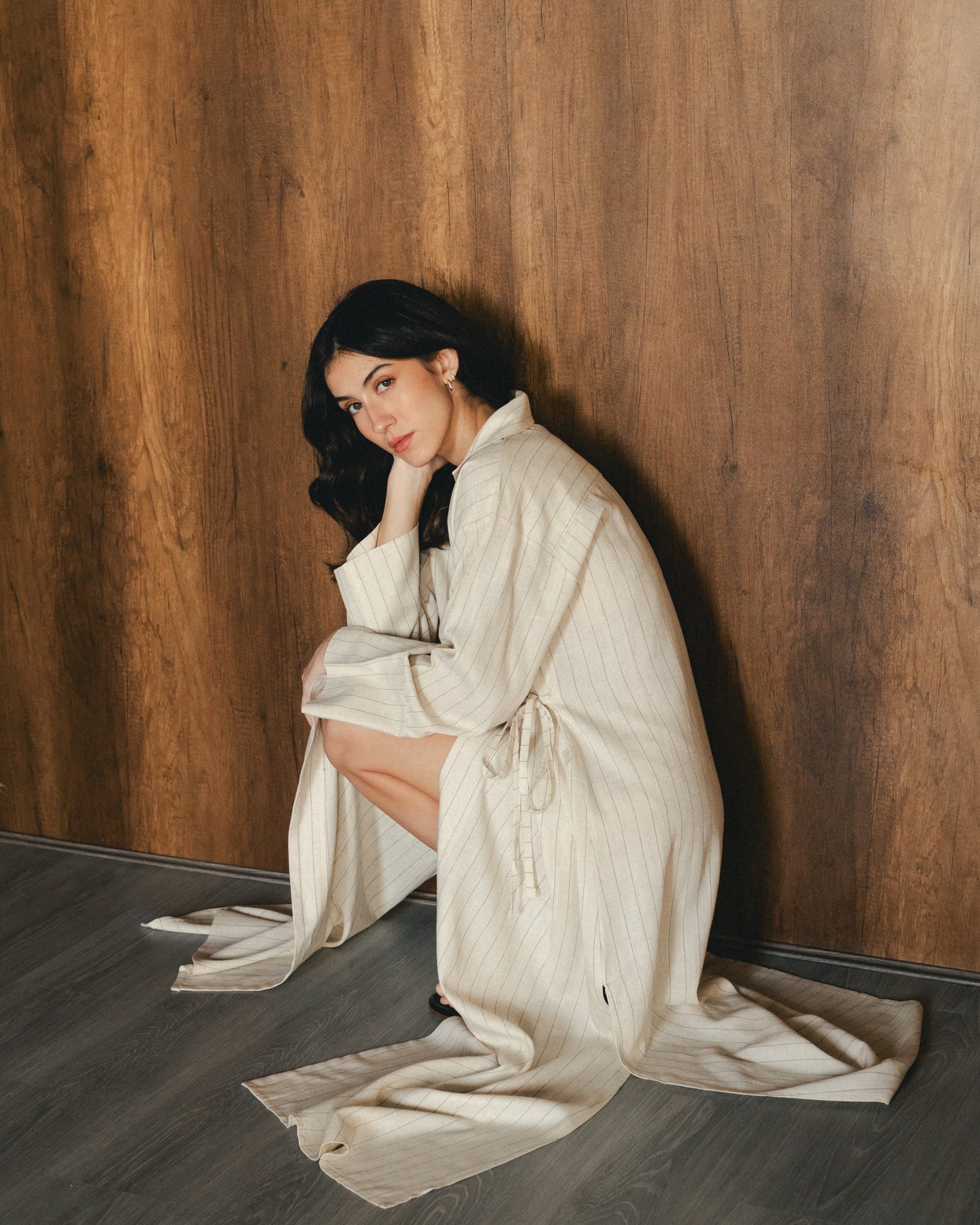 The Wrap Linen Dress