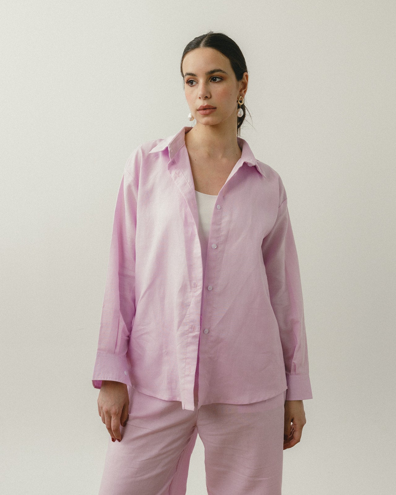 Lilac Linen Shirt